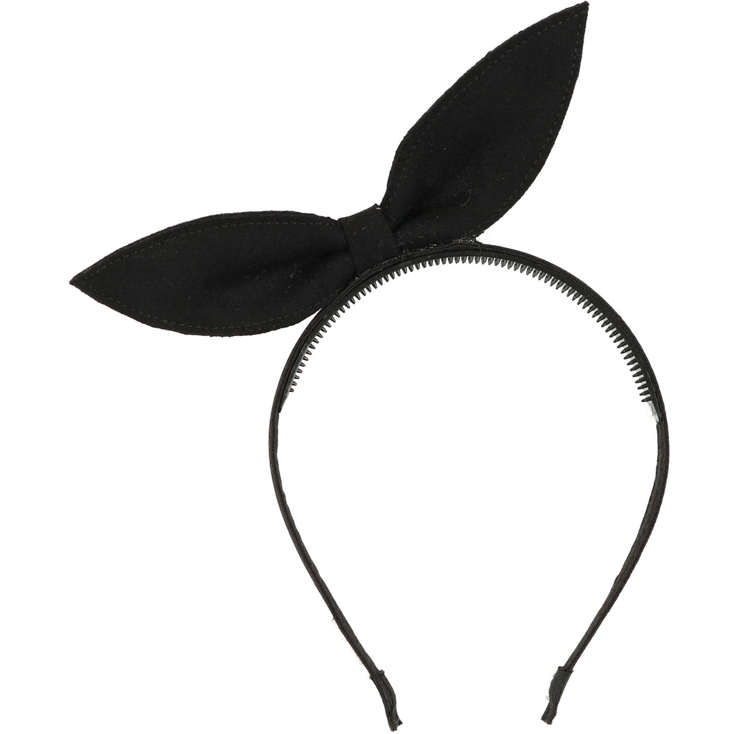 black rabbit ears headband