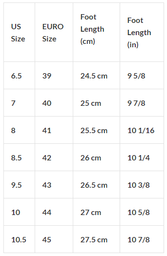 Size Guide - DeeTrade