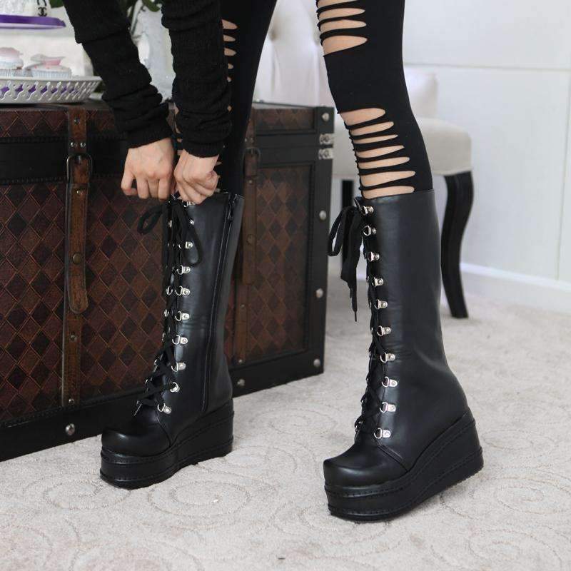 Sekkila High Laced Boots (4 colors 
