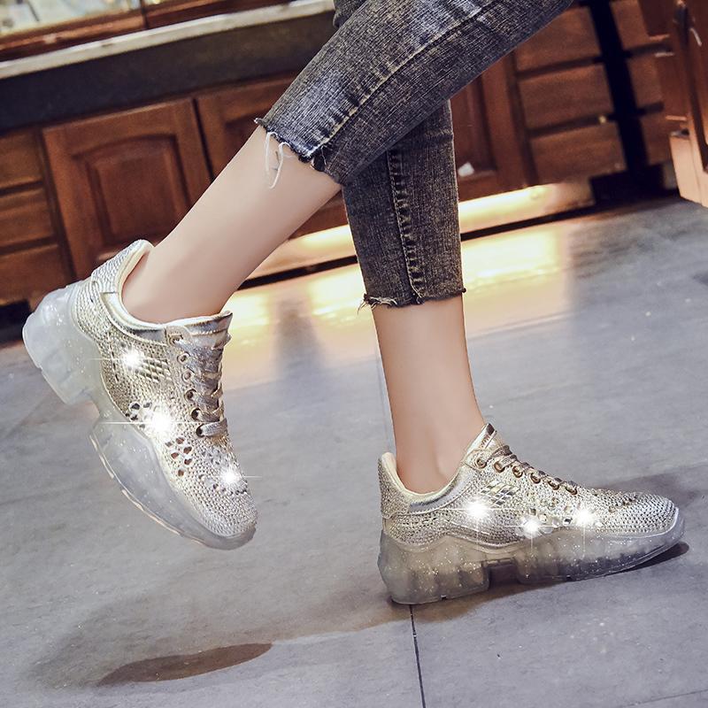 ladies bling sneakers