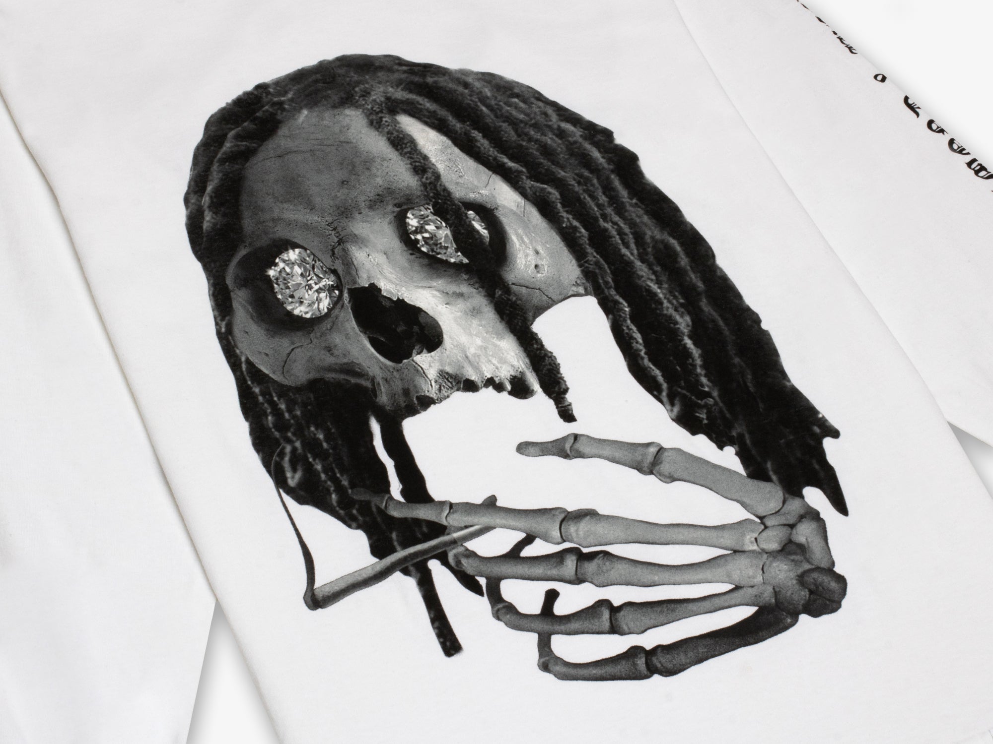 TGOD Skull Longsleeve Tee - White