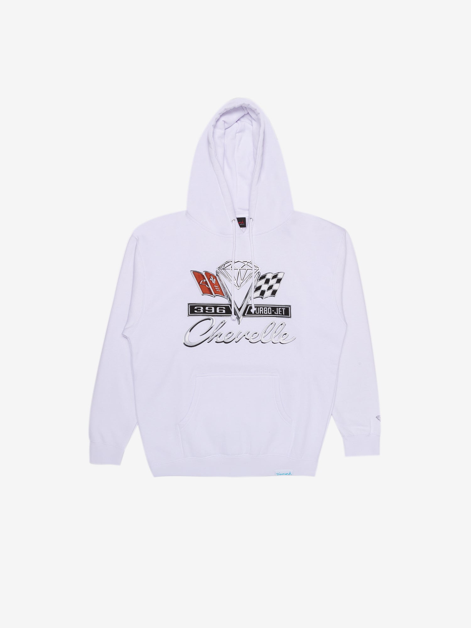 diamond hoodie white