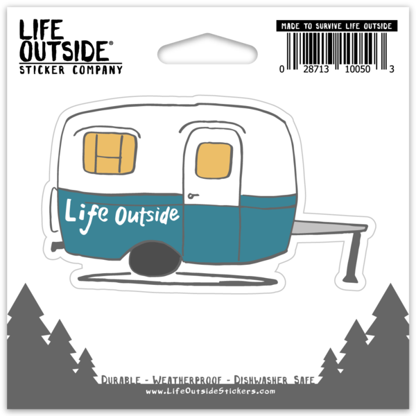 Durable Stickers - Camp, Beach, Dogs, Outdoor, Nature, State, Life Outside Sticker Company