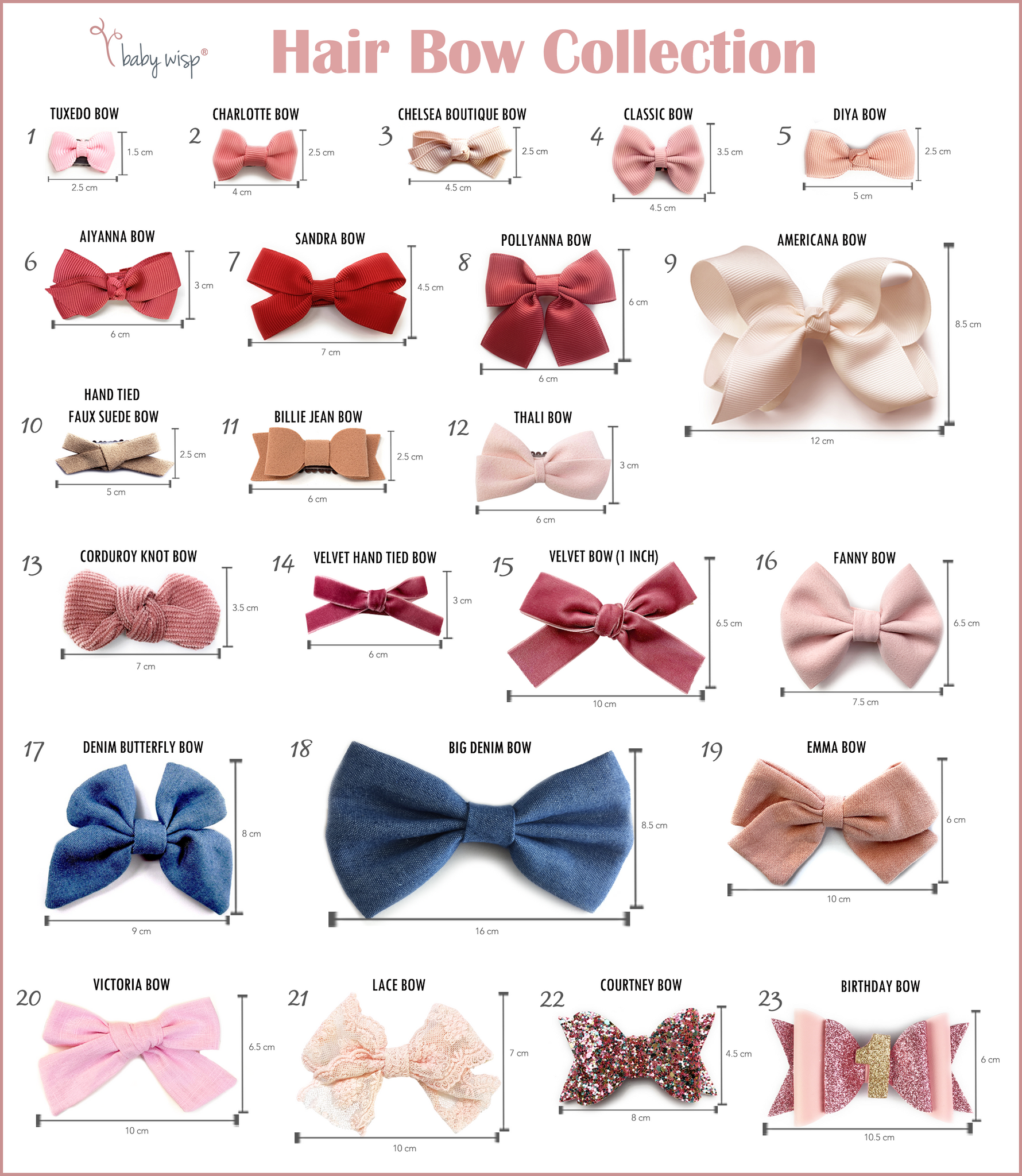 baby toddler girl hair bow guide baby wisp 