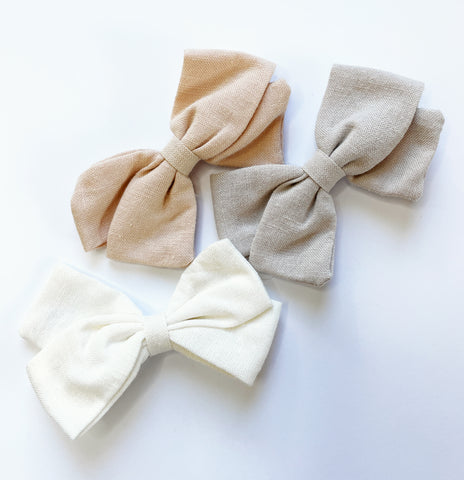 emma bows neutrals baby wisp toddler bows 