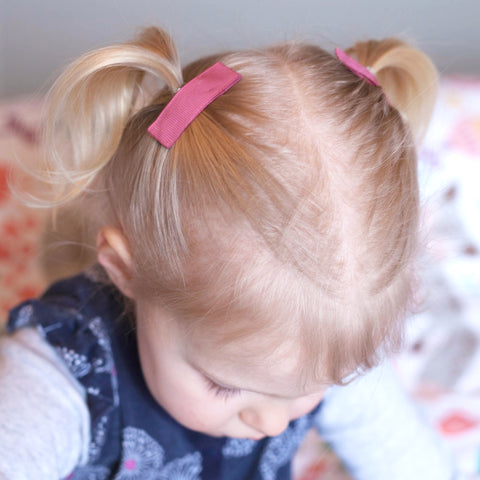 ribbon hair clips toddler bows 