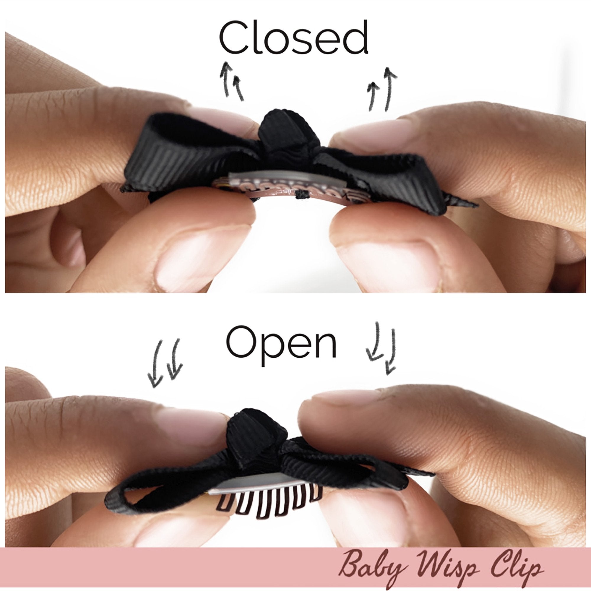 baby bow clips