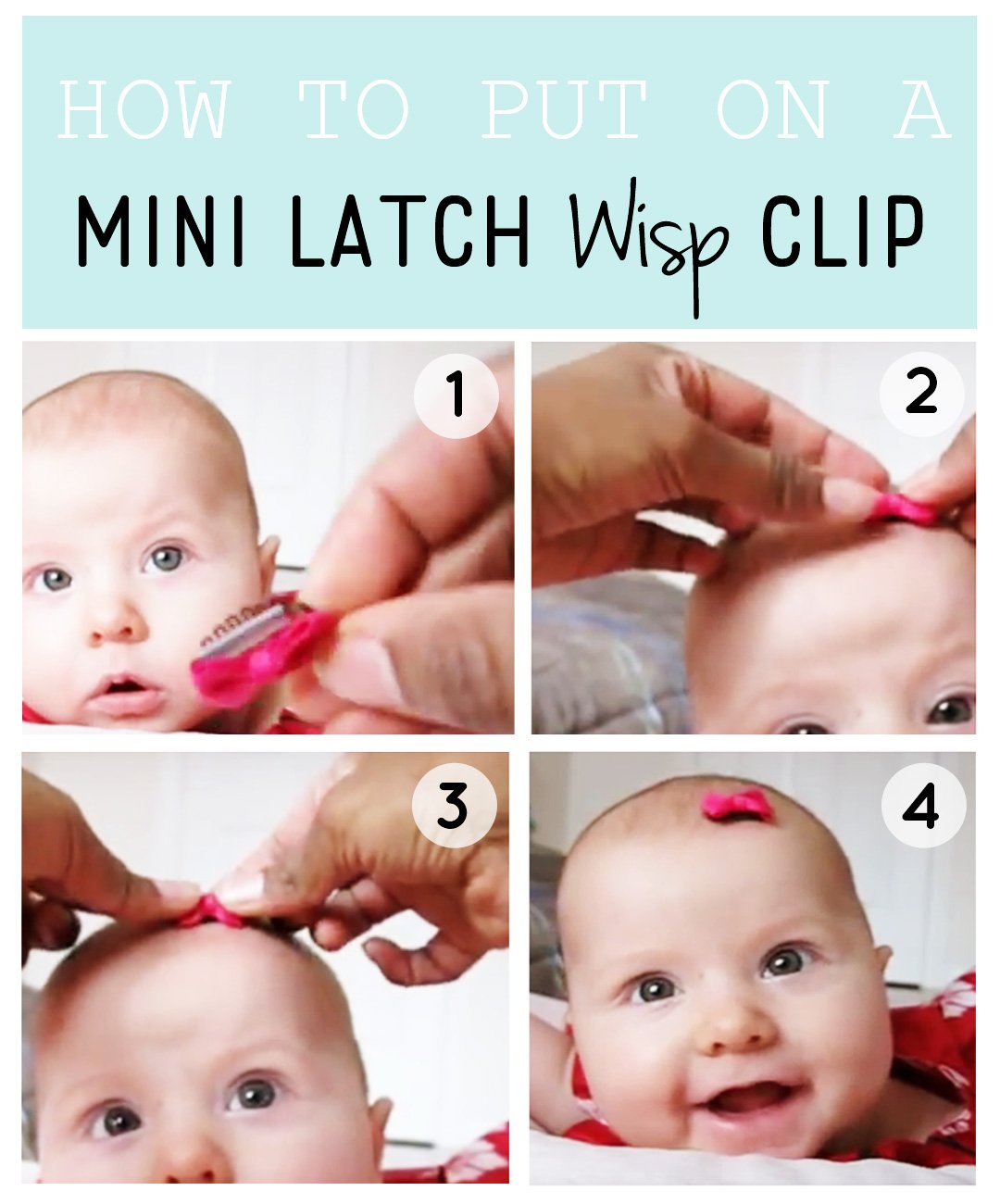 baby bow clips