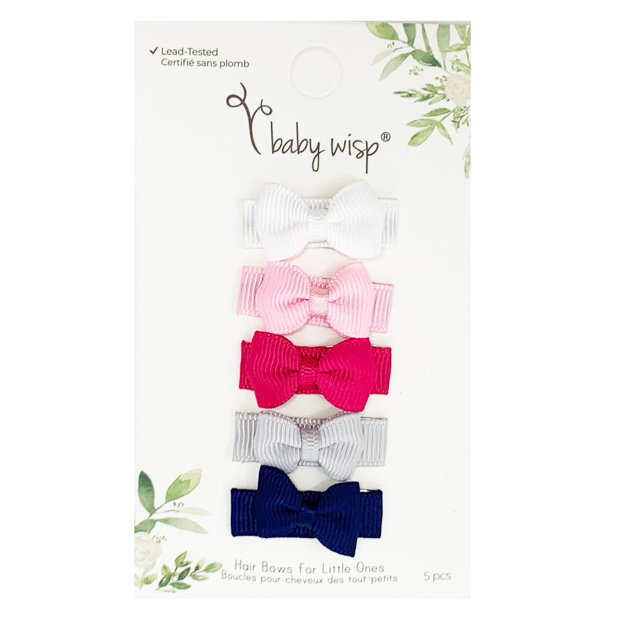 Baby Wisp 10 PC Small Snap Charlotte Hair Bows - Let Live