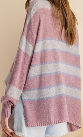 STRIPED PULLOVER SWEATER