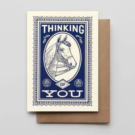 Thinking of You Horse Card