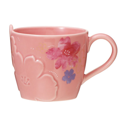 Starbucks Japan Sakura 2024 Flower Emboss Mug