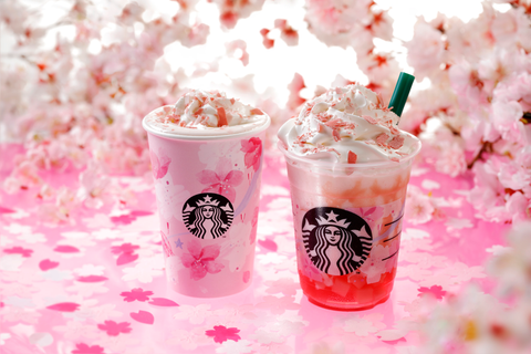 Sakura Full Milk Latte and Sakura Full Frappuccino 2019