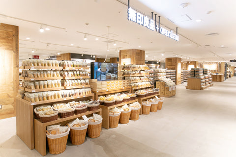 Assorted Muji products showcasing minimalist design and quality craftsmanship