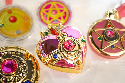 Variety of makeup products and accessories inspired by Sailor Moon anime, from the many collaborations between makeup companies and Sailor Moon.