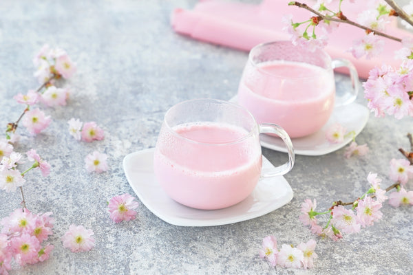 Sakura Latte is a deliciously sweet hot beverage.