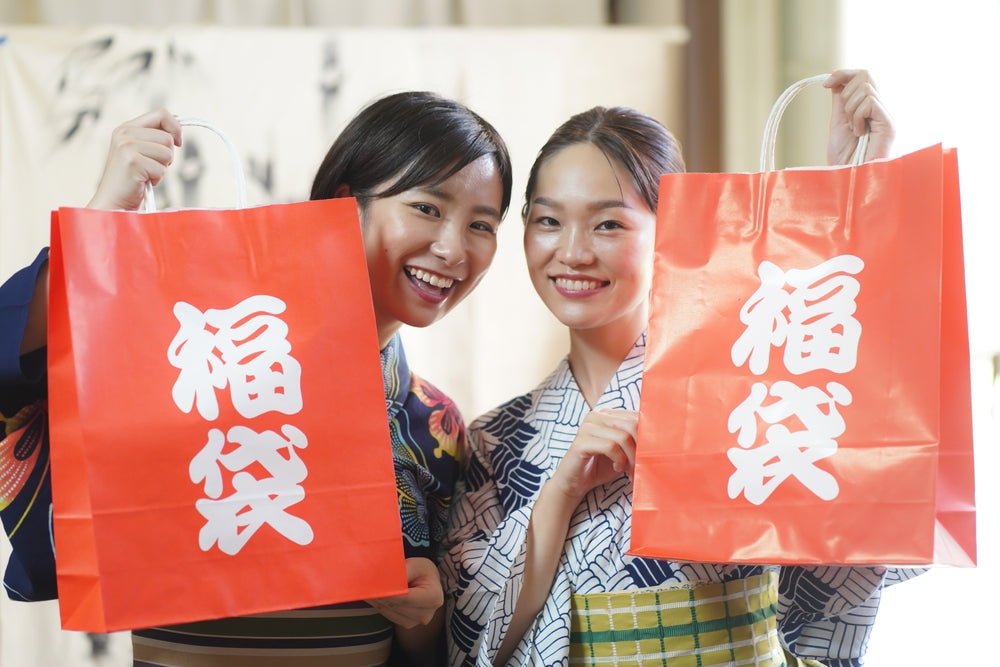 People in Japan sometimes line up for hours in front of stores to get a chance to buy their lucky bag