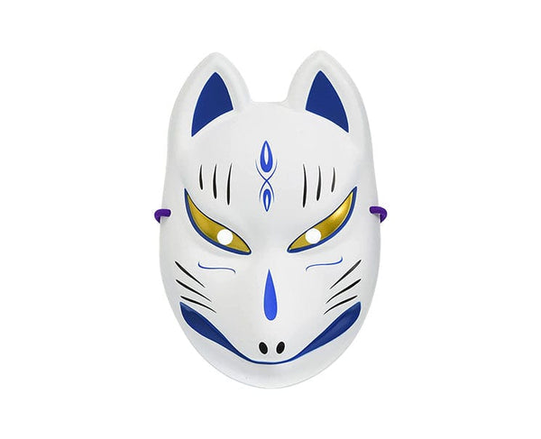 Fox Noh Mask (Blue) — Sugoi Mart - Sugoi Mart
