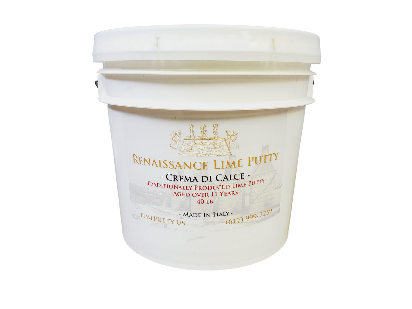 Crema Di Calce 40 lbs - Aged over 11 years-Renaissance Lime Putty-Atlas Preservation
