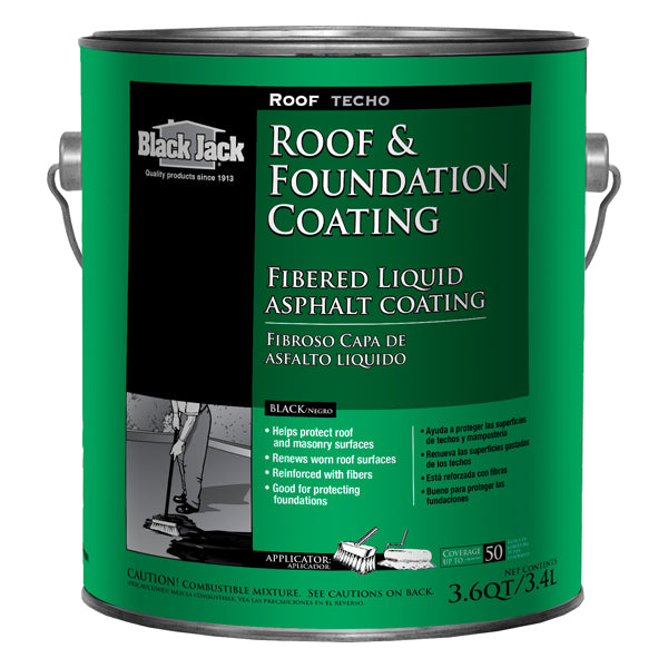 black jack fibered aluminum roof coating