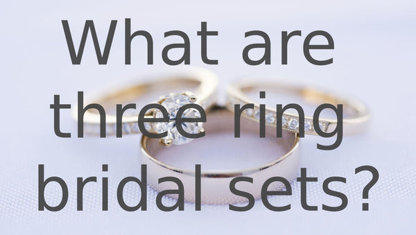Three ring bridal sets wedding bands