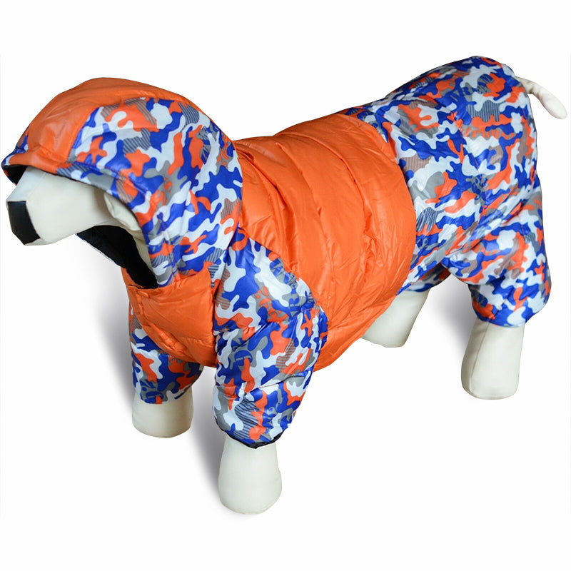 hooded dog jacket