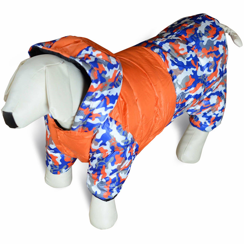 hooded dog jacket