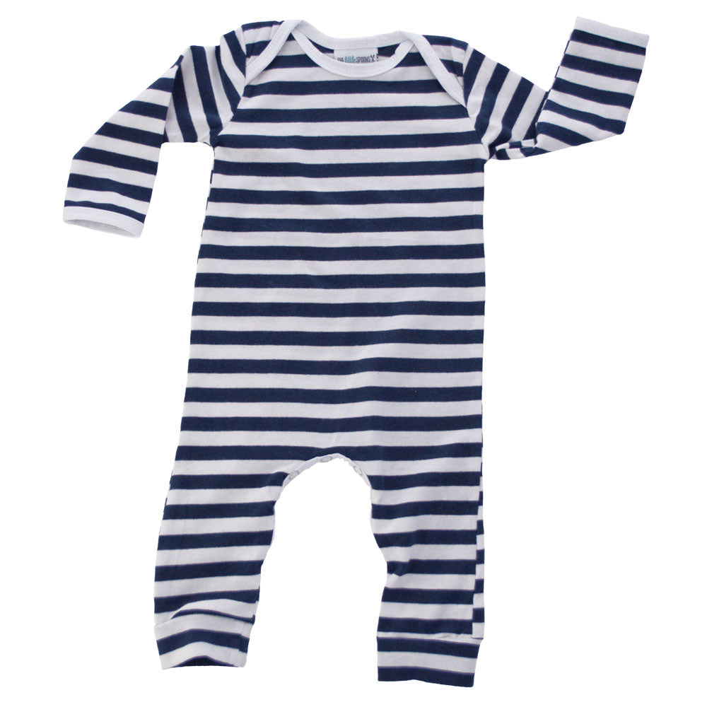 navy blue baby romper