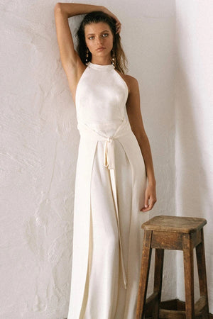 shona joy white jumpsuit