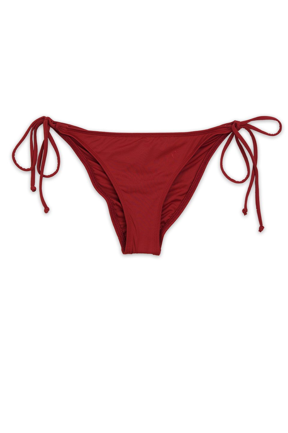 burgundy bikini bottoms