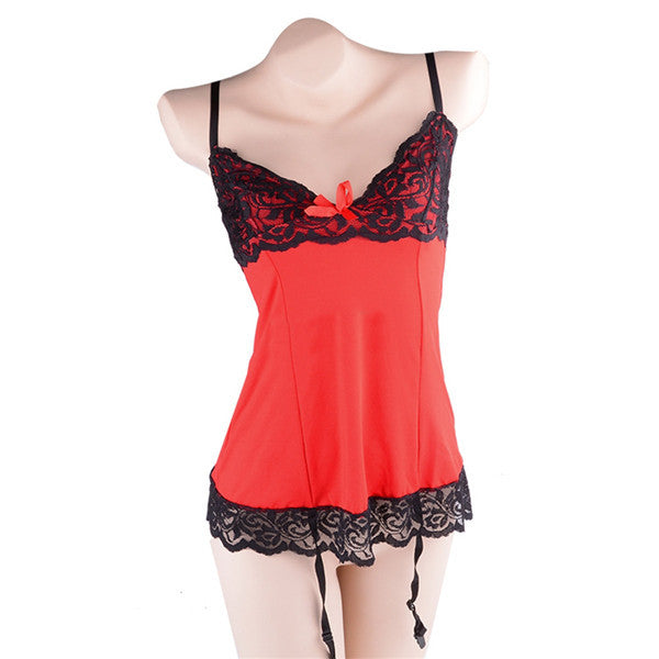 Women Red Lace Dress Sleepwear G String Sexy Teddies Buycoolprice