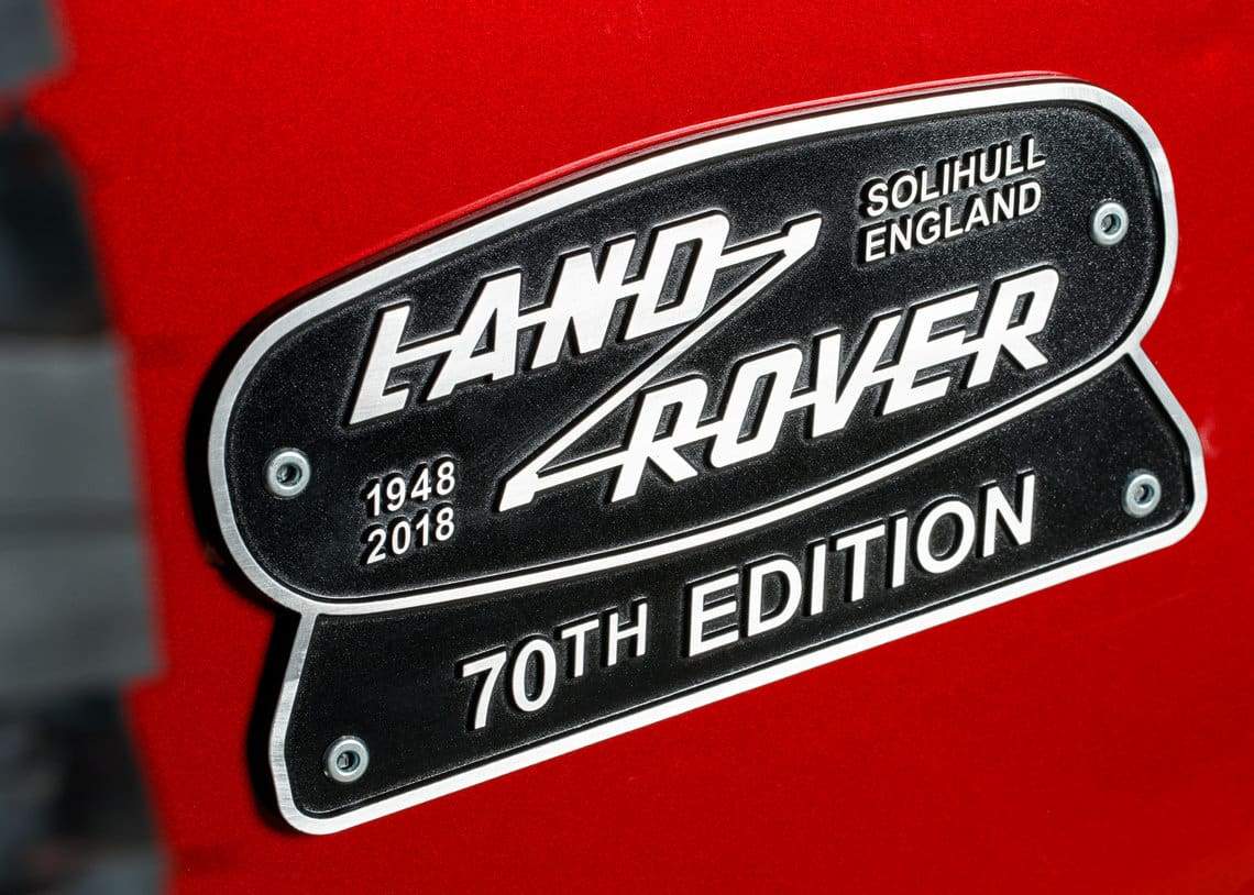 Land Rover Defender 70Th Edition The Details...