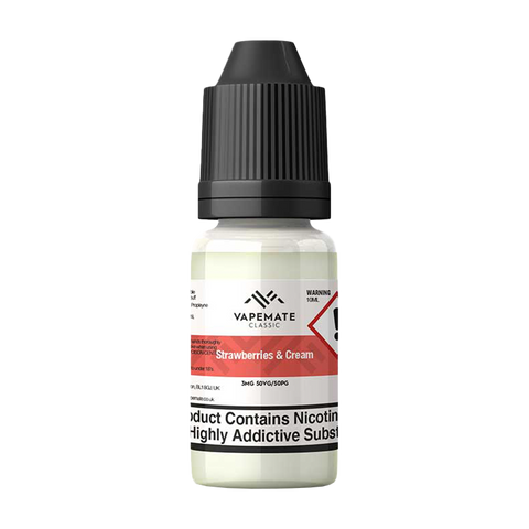 Vapemate Classic Strawberries & Cream 10ml