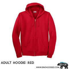 adult hoodie red