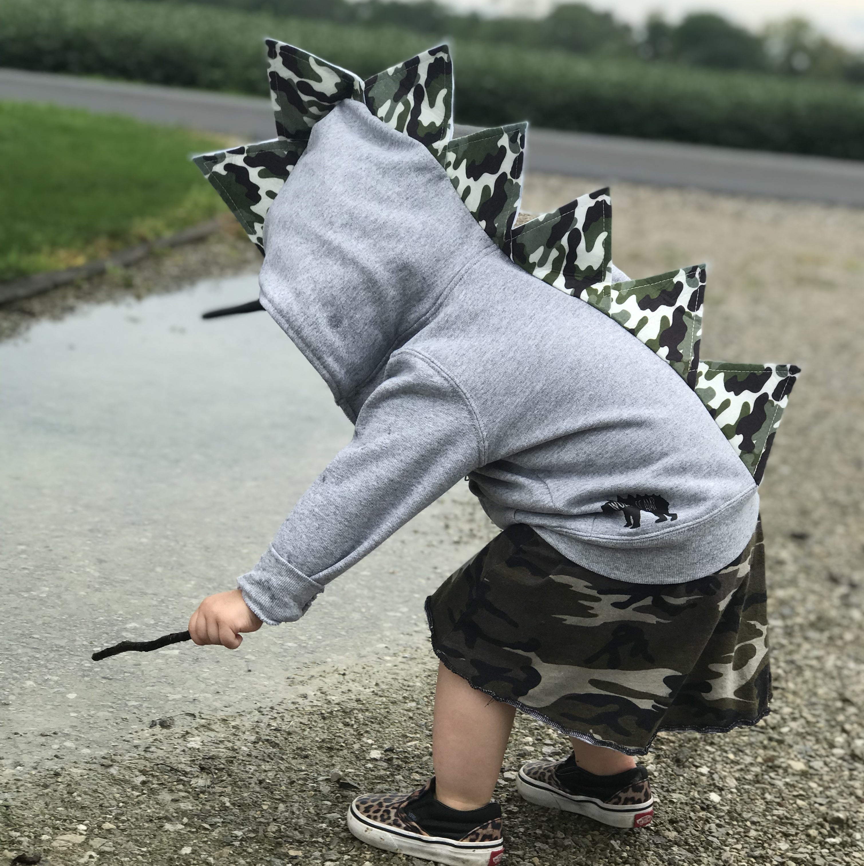 Gray | Classic Camo Hoodie for Kids – Wolfe and Scamp