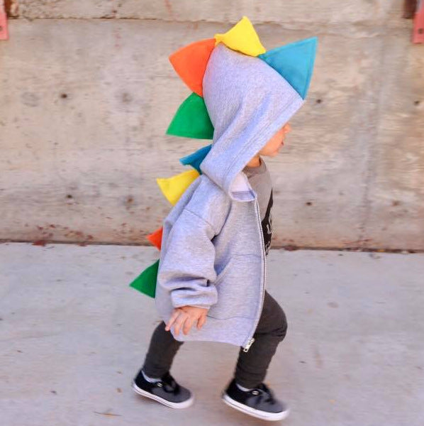 toddler dinosaur hoodie with spikes