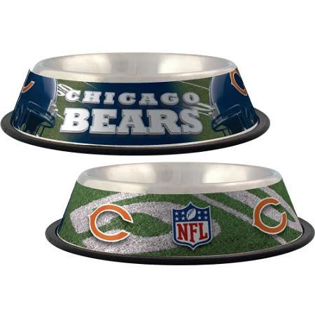 Chicago Bears Stainless Dog Bowl
