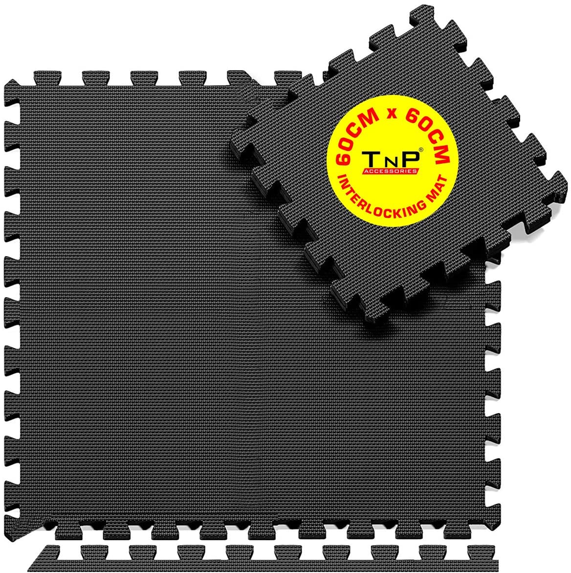 TnP Accessories EVA Interlocking Mat 60x60x1cm Black