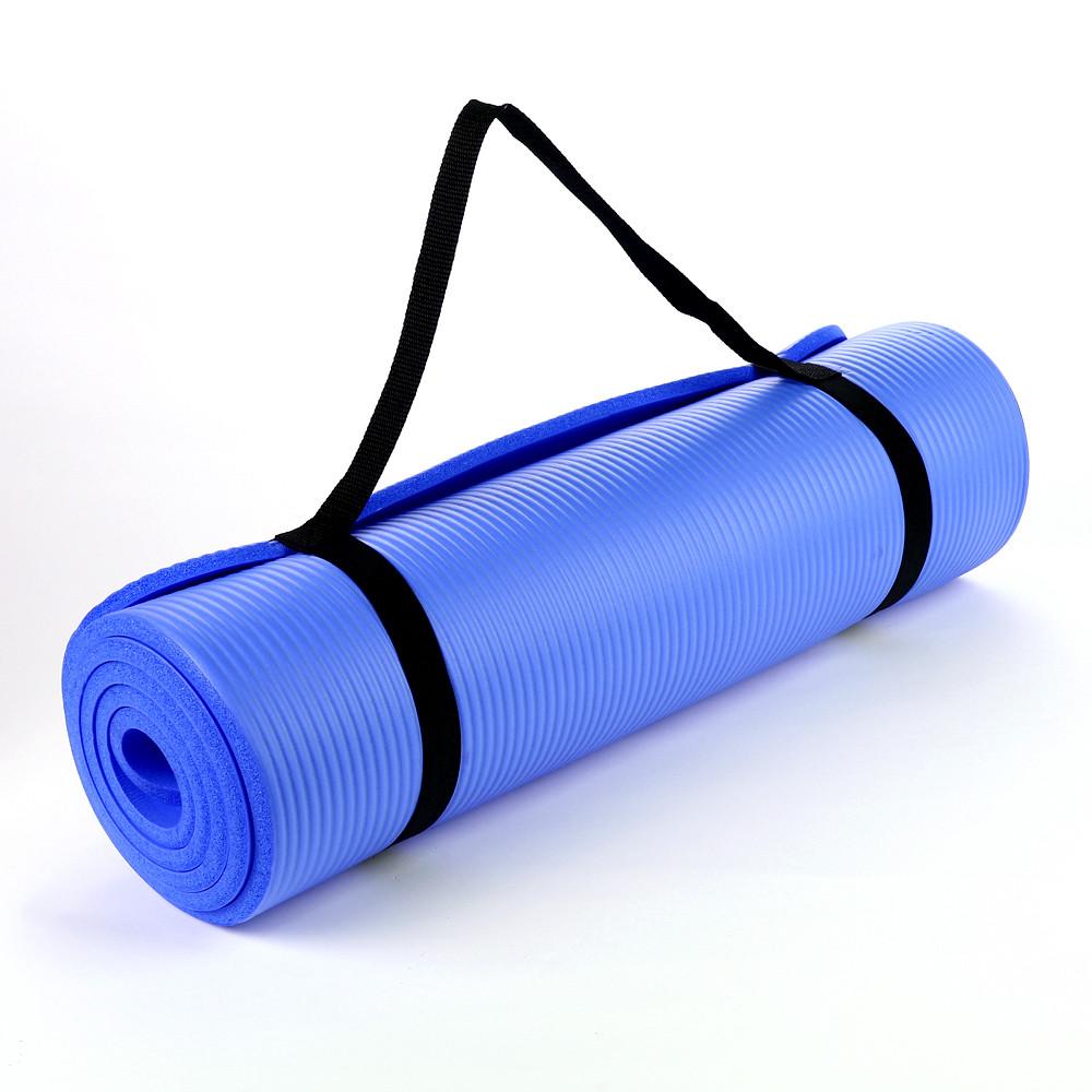 NBR Foam Yoga Mat 15mm Thick - Dark Blue
