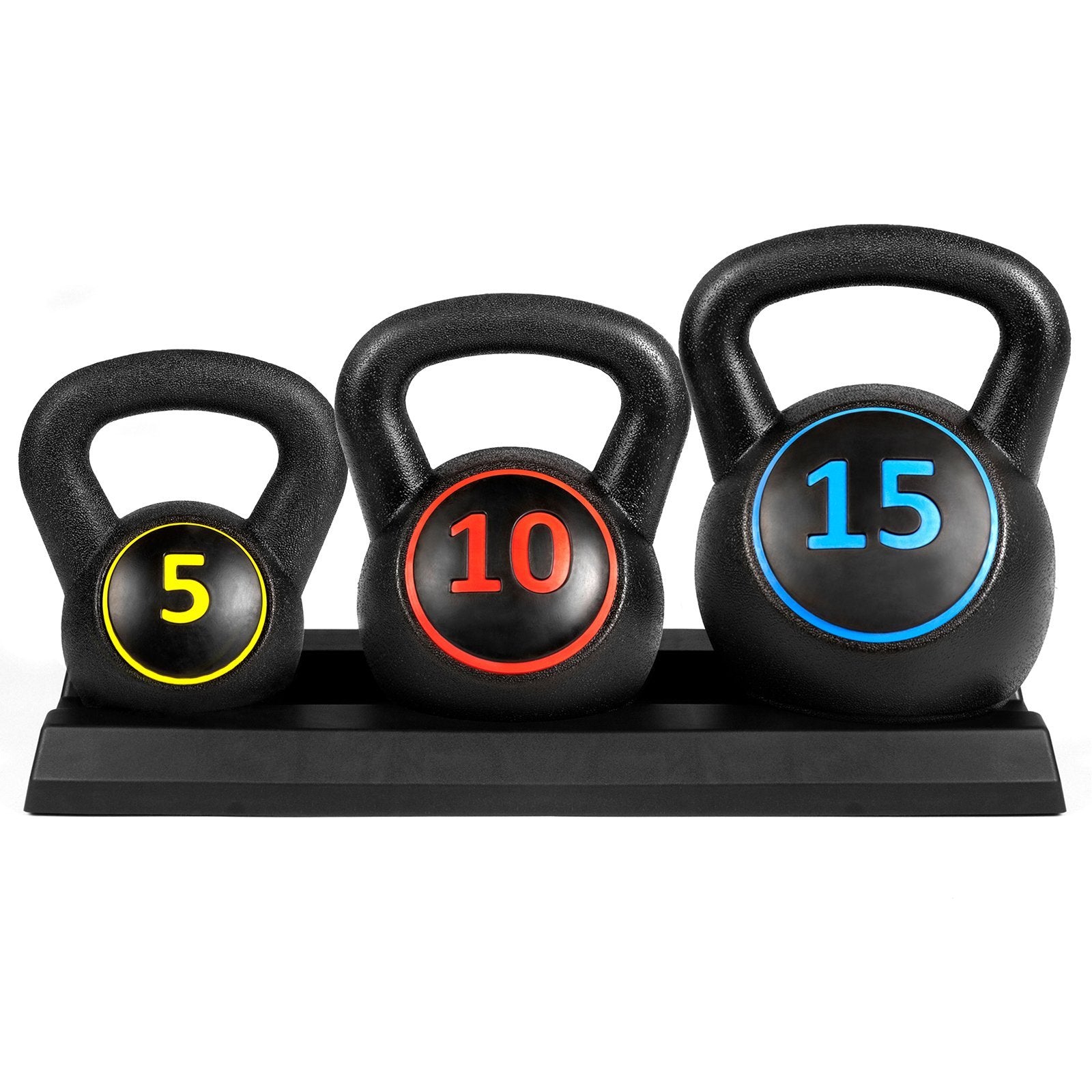 Kettlebell Black 6kg Cement-filled Dumbbell Round Weightlifting