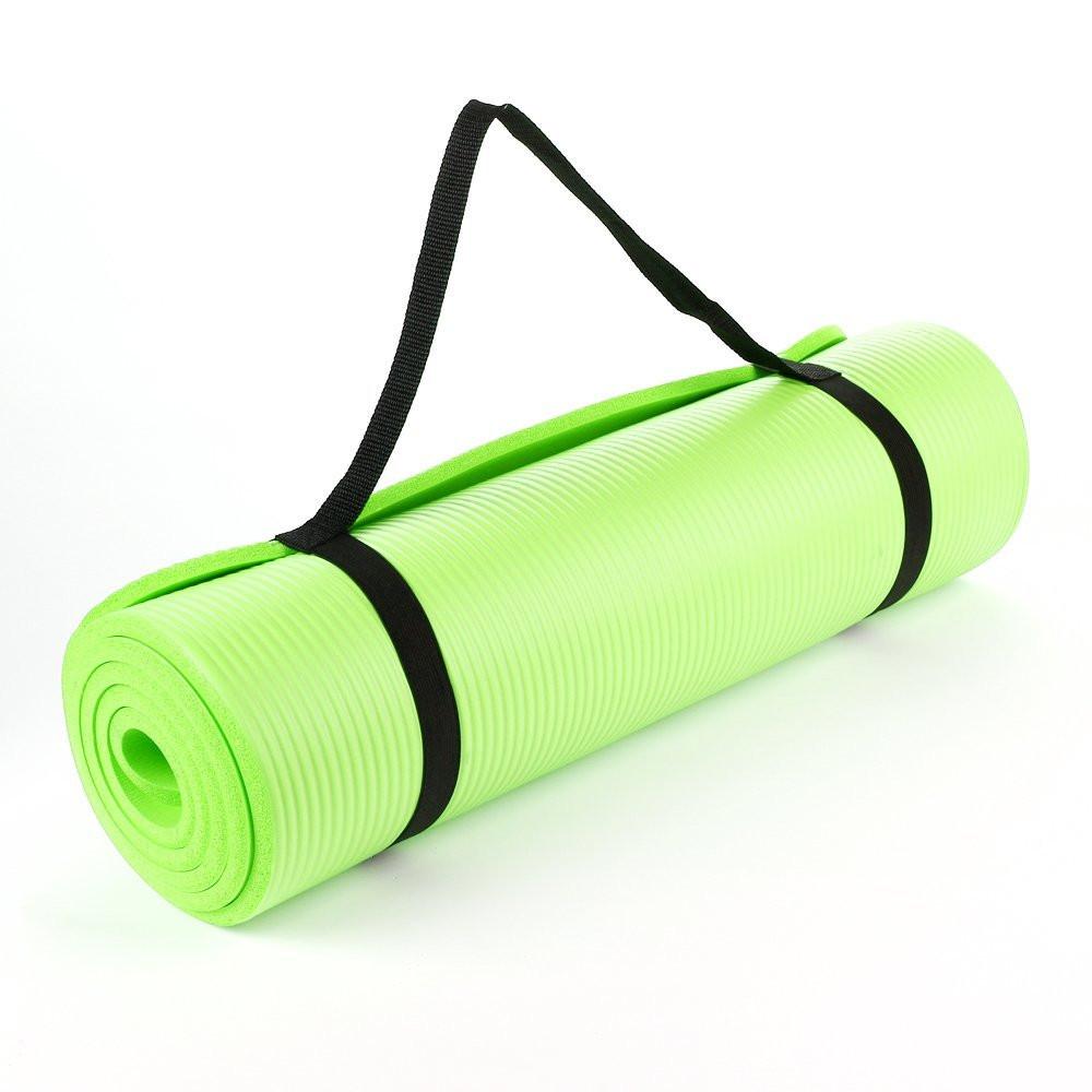 Buy PROIRONYoga Mat Thick 10/15MM - NBR Yoga Matt Exercise Fitness Foam  Large Padded High Density for Pilates, Stretching, Home Gym Workout for Men  Women with Free Carry Strap Online at desertcartINDIA