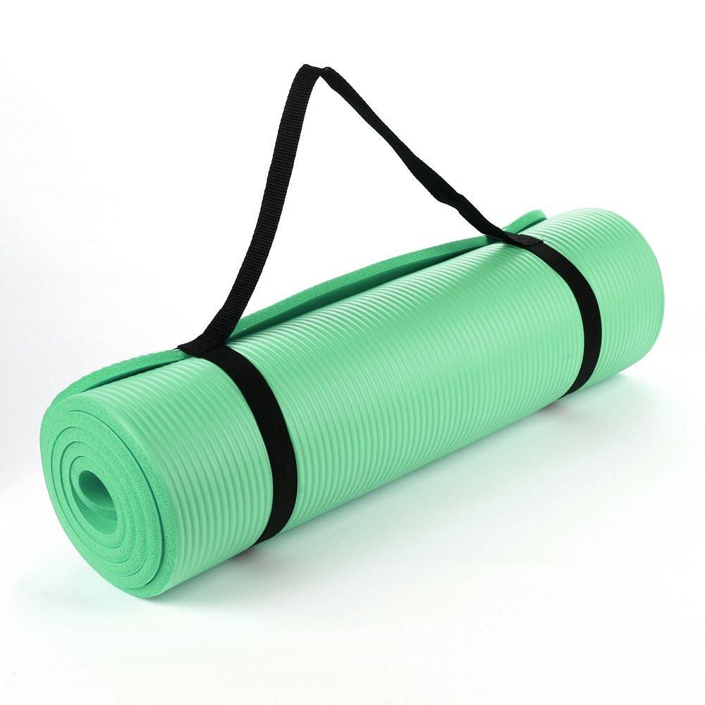 NBR Foam Yoga Mat 15mm Thick - Dark Green