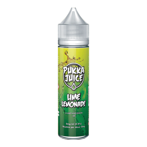 Pukka Lime Lemonade vape liquid by Pukka Juice - 50ml Short Fill