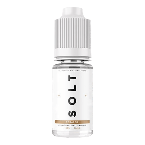 Tobacco nic salt vape liquid by Solt - 5 x 10ml, 10 x 10ml