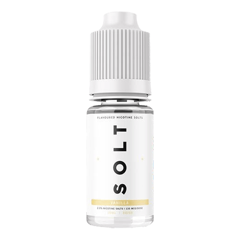 Vanilla nic salt vape liquid by Solt - 5 x 10ml, 10 x 10ml