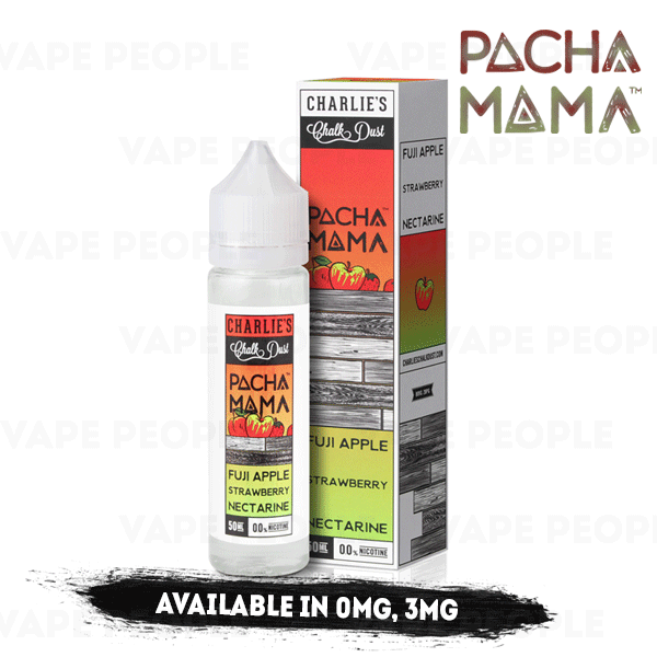 Fuji Apple Strawberry Nectarine vape liquid by Pacha Mama - 50ml Short Fill - Best E Liquids