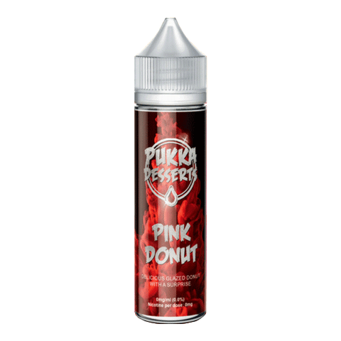 Pink Donut vape liquid by Pukka Juice Deserts- 50ml Short Fill