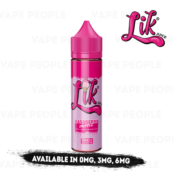 Raspberry Dripple vape liquid by Lik Juice - 50ml Short Fill