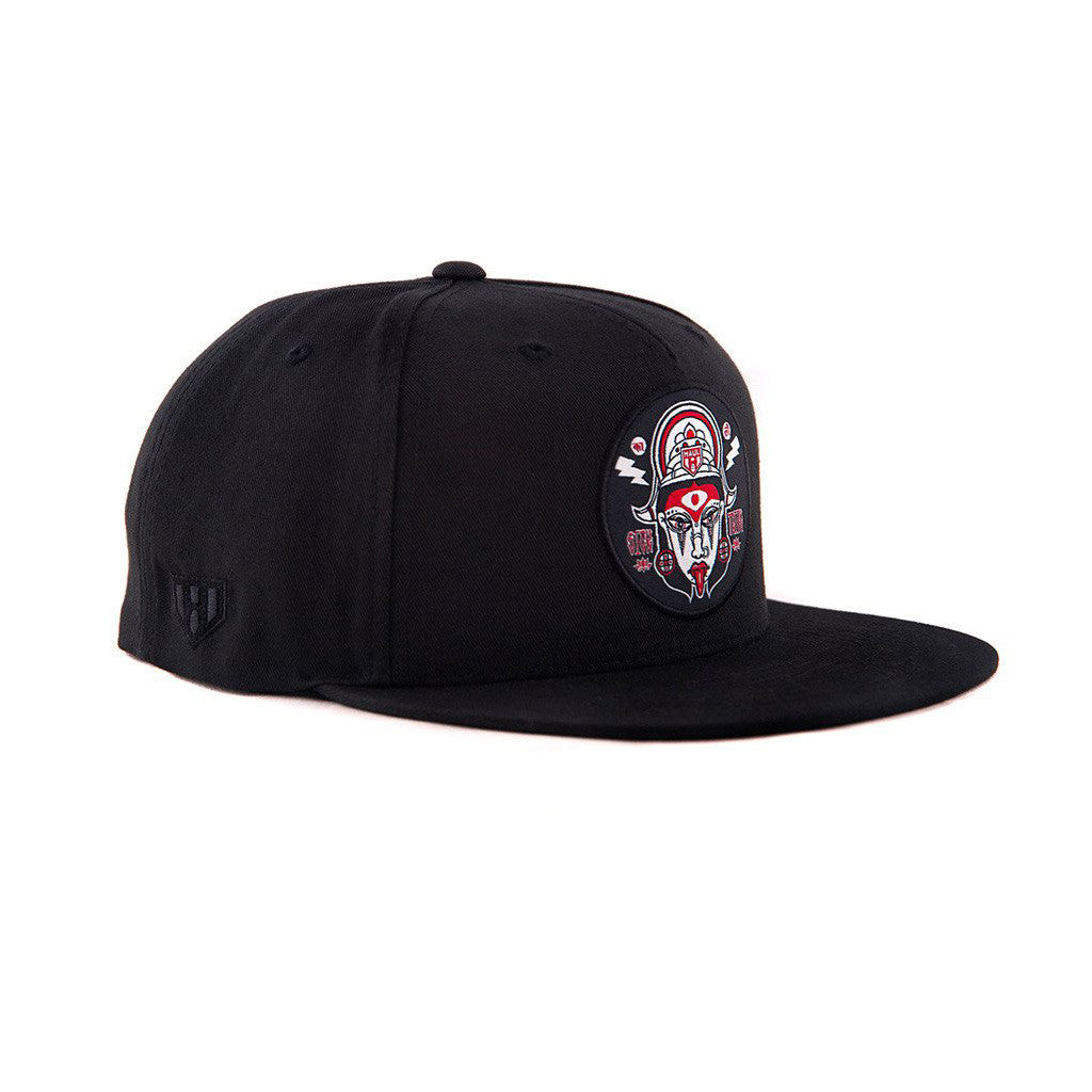 Indian Black Snapback Hat by Haul Apparel