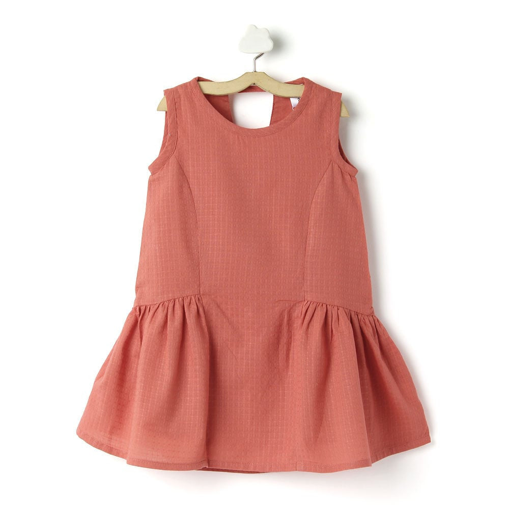 coral dress for girl